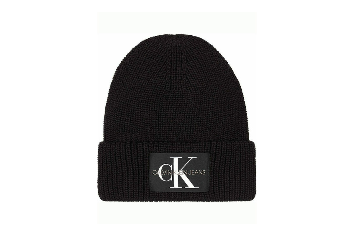Calvin Klein Monologo Patch Beanie (K50K506242 BDS) Μαύρο